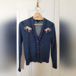 J. Crew tiger 🐅 Cardigan S